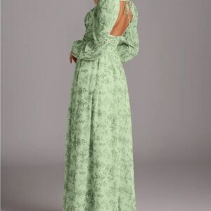 Green Floral Maxi Dress Azazie